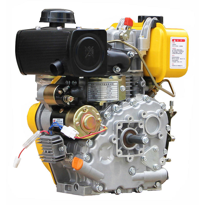 Шпоночный вал Diesel Engine-173Fb, воздушный фильтр масляной ванны, желто-золотистый